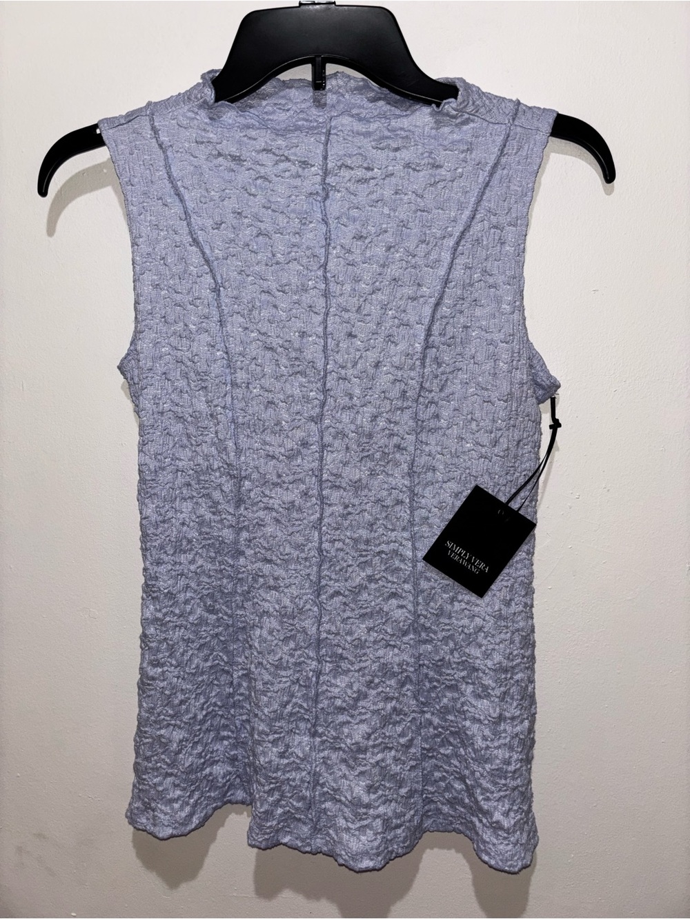 Sleeveless Textured Lavender Top size XSmall